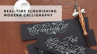 RealTime Flourish Modern Calligraphy [upl. by Littell]