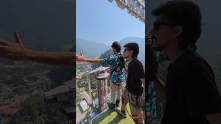 Splash Bungy Rishikesh bungee bungeejumping jumping adventure trending viral bungy shorts [upl. by Anelehs]