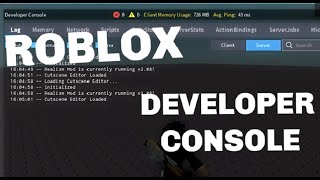 ROBLOX STUDIO  How to use the OutputDeveloper Console Parts WalkSpeed JumpPower [upl. by Lleumas]