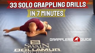 33 Solo Grappling BJJ Drills in 7 Minutes  Jason Scully [upl. by Norrab]