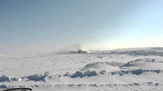 Nolinor CGTUK  Boeing 737200 Landing ice strip [upl. by Saire172]