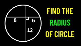 A Very Nice Geometry Problem  Find the radius of the circle  2 Different Methods to Solve [upl. by Nnoj751]