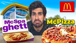 PROVO LA McPIZZA E LA PASTA NEL MCDONALDS Più GRANDE DEL MONDO [upl. by Tabby]