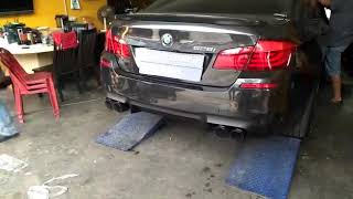 BMW F10 528i N20 Msport Akrapovic Exhaust Sound [upl. by Thane167]