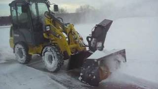 Wacker Neuson WL30 snow removal and sidewalks [upl. by Ennadroj]