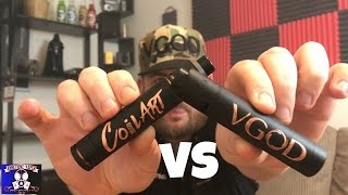 CoilArt Mage Mech Mod Tricker Kit VS VGOD Pro Mech Mod Review amp Comparison [upl. by Aenad]