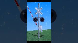 railroad crossing monkey robottrains railway animation train railroadcrossoing railroad [upl. by Annaillil888]