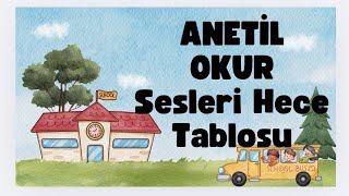 1Sınıf Hece Tablosu  Anetilokur [upl. by Yeclehc331]