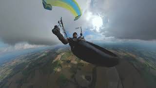 Guy Does Thermalling Paragliding at Dunstable Downs in UK  1256823 [upl. by Anha]