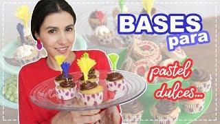 COMO HACER BASES PARA PASTEL  MESAS DE DULCES [upl. by Trumann]