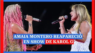 Así fue como apareció de sorpresa Amaia Montero en show de Karol G [upl. by Ajin]