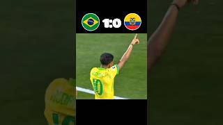 Brazil VS Ecuador 2024 01 GoaL Highlights 🤯🔥youtube shorts football akx17 [upl. by Hillyer]