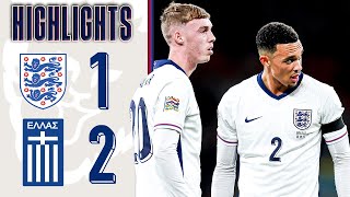 England 12 Greece  Three Lions Defeated At Wembley  UEFA Nations League Highlights [upl. by Pirozzo504]