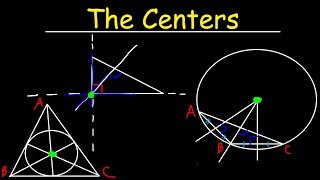 Incenter Circumcenter Orthocenter amp Centroid of a Triangle  Geometry [upl. by Valenba]