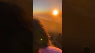 Watching sunset 10000ft up on Haleakala mountain summit shorts travelvlog hawaii [upl. by Enihpad374]