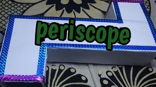 How to make  periscope  science project  using cardboard and plane mirror  DIY periscope [upl. by Damian]