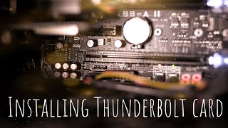 Thunderboltex 3 card installation  ASUS Thunderbolt 3 [upl. by Rask]