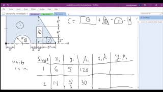 Statics  Centroids of Composite Shapes 1 [upl. by Ahsinak]