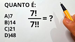 Fatorial  Matemática  Análise Combinatória  EM MENOS DE 5 MINUTOS [upl. by Lissie438]