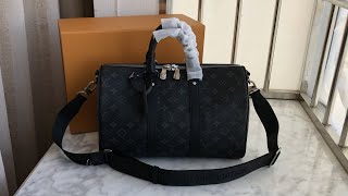 LV Keepall Bandoulière 35 M46655 UNBOXING [upl. by Raleigh]