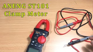 ANENG ST181 Clamp Meter Review [upl. by Meuser]