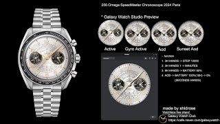 GalaxyWatch  256Omega Speedmaster ChronoScope 2024Paris 갤럭시워치7 2024parisolympic omega [upl. by Eissen]