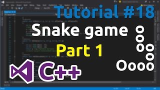 C Tutorial 18  Simple Snake Game Part 1 [upl. by Marsiella]