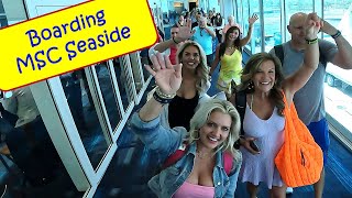 The ultimate guide to boarding MSC Seaside at Port Canaveral [upl. by Nonnahsal]