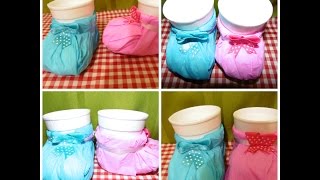 como hacer zapatitos dulceros para baby shower facilcentro de mesa [upl. by Karrah93]