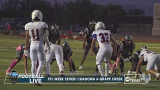 FFL Week 7 Grape Creek outlasts Coahoma in the Game of the Week [upl. by Nosned]