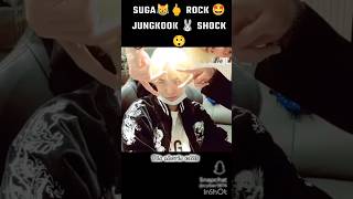 Suga rock 🔥jungkook shocked😱😅bts love taekook yoonmin v [upl. by Talanian]