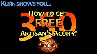 How to get your FREE 350 ARTISANS ACUITY in The War Within [upl. by Kailey]