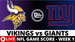 MINNESOTA VIKINGS VS NEW YORK GIANTS LIVE 🏈 NFL Game Score PlaybyPlay Week 1  SEP 8 2024 [upl. by Varin]