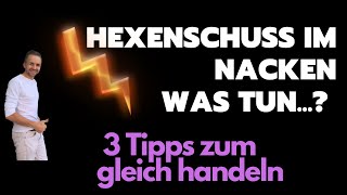 Hexenschuss im Nacken  Was tun [upl. by Oidiple]