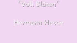 Voll Blüten  Hermann Hesse [upl. by Nytsud]