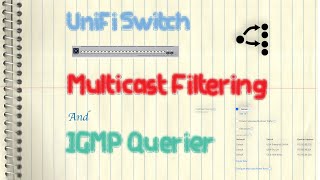 Ubiquiti UniFi Switch  Multicast Filtering and IGMP Querier IGMP Snooping [upl. by Stodder]