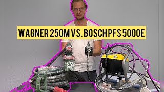 Farbe blasen oder sprühen Wagner 250M vs Bosch PFS 5000E  airless vs airbrush  was ist besser [upl. by Hoo]