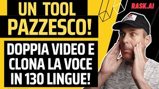 TRADURRE e DOPPIARE un video CLONANDO la tua VOCE Tutorial RASK AI [upl. by Paige315]