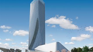 CityLife Milano Office Tower by Zaha Hadid in Milan Italy [upl. by Trula]