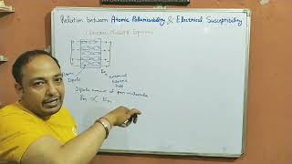 Relation between Atomic Polarizibility and Electric Susceptibility in Hindi [upl. by Nnovahs126]