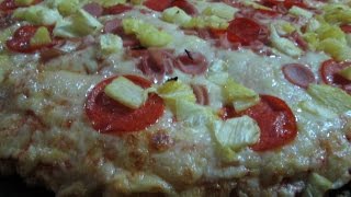 Pizza Vegetariana y de carnes frias Receta [upl. by Bricker]