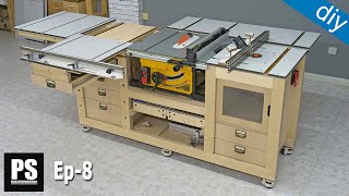 DIY Mobile Workbench with Table Saw amp Router Table  Showcase  Ep 8 [upl. by Ztnaj]