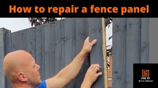 How to Fix a Broken Fence Easily [upl. by Mendoza]