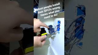 Most people install their GFCIs wrong GFCI not working after replacement What to check [upl. by Gentes]