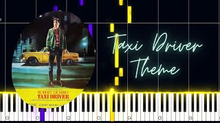 Taxi Driver Theme PIANO TUTORIAL Sheet in the descriptiontaxidriver [upl. by Ateekram]