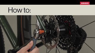 SRAM XPLR AXS  How to Install Your Rear Wheel [upl. by Gensler263]