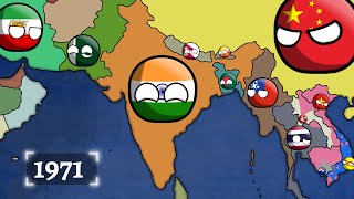 History of India and Its Neighbours 19002022 Countryballs [upl. by Eilsew373]