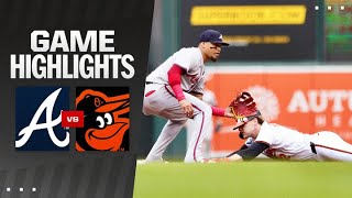 Braves vs Orioles Game Highlights 61324  MLB Highlights [upl. by Eibrab]