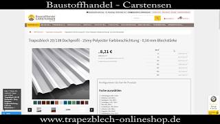 Trapezblech online bestellen [upl. by Vareck89]