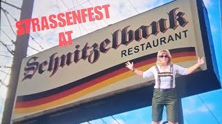 SCHNITZELBANK CELEBRATES STRASSENFEST food vlog german youtube [upl. by Irolam837]